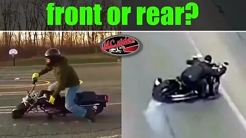 Front or Rear Brake - Which one to avoid the crash?