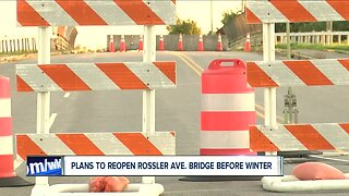 Plans to reopen Rossler Ave. bridge before winter