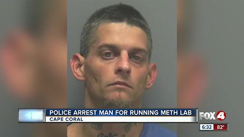 Police Arrest Man for Running Meth Lab
