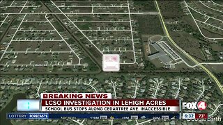 Investigation Tuesday morning affecting school bus stops in Lehigh Acres