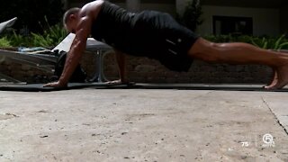 Veteran seeks to set world record for push-ups in Boca Raton