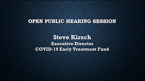 Steve Kirsch - FDA Vaccines and Related Biological Products Advisory Committee 10/26/2021