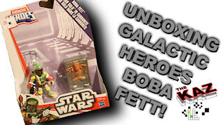 Galactic Heroes Boba Fett & Han Solo in carbonite unboxing