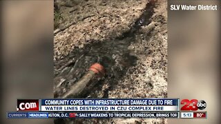 Community copes with infrastructure damage due to fire