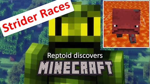 Reptoid Discovers Minecraft - S01 E07 - Strider Races.