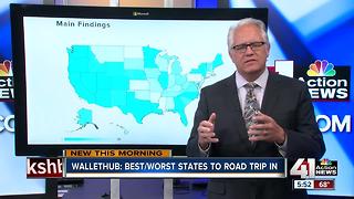 Best and worst states to road trip in
