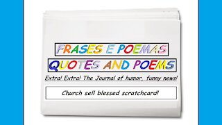 Funny news: Church sell blessed scratchcard! [Quotes and Poems]