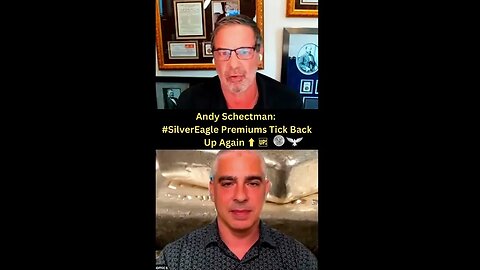 #AndySchectman Silver Eagle Premiums Tick Back Up Again 🦅📈