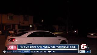 Man found shot dead on Indy's northeast side