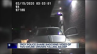 VIDEO: 2 alleged drunk drivers fall asleep simultaneously at Troy McDonald's drive-thru
