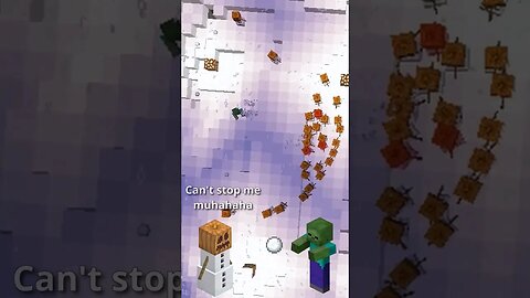 How these snow golems bullied a zombie 😔😔😔