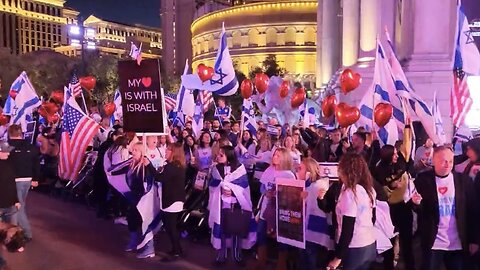Rally in Support of Israel Held on Las Vegas Strip