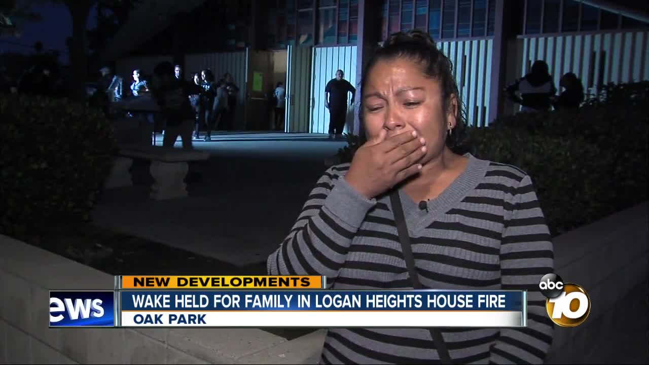 Wake for family killed in Logan Heights fire