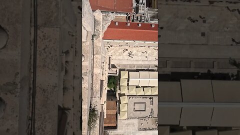 Don't look down! Zadar from the Bell Tower #croatia #shorts