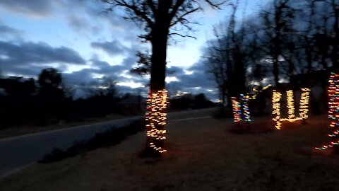 Christmas Lights Up Time Lapse! Happy Thanksgiving Friends!