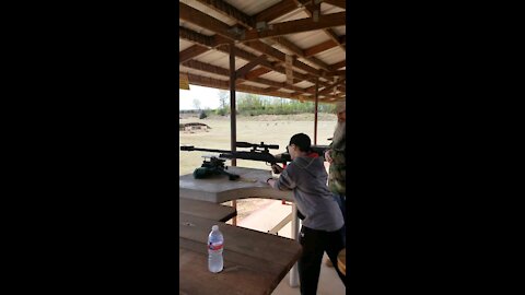 13 Year Old Shoots a 50 CALIBER BMG