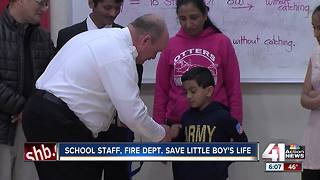 School staff, fire department save little boy's life