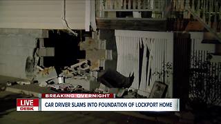 Lockport police investigating how driver crashed into home
