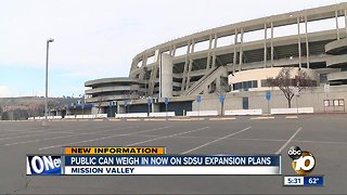 Public gets chance to weigh in on SDSU's proposed Mission Valley campus