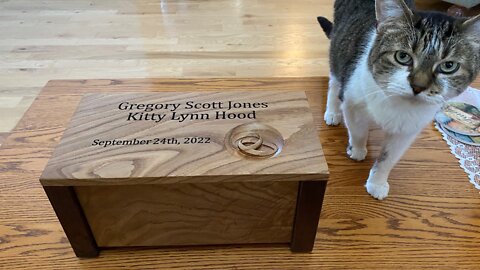 Oak and Walnut Wedding Box with Onefinity CNC