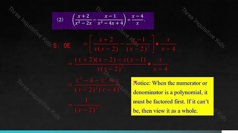 8th Grade Math |Unit 12| Mixed Operations of Fractional Expressions | Lesson 12.3.2|Inquisitive Kids