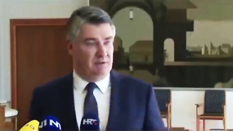 Kroatijos prezidentas Zoran Milanović apie skiepijimą.