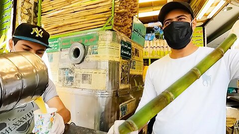 Jordanian sugar cane juice gives you special powers 🇯🇴الأردن عَمَّان‎‎