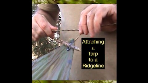 Attaching a Tarp to a Ridgeline