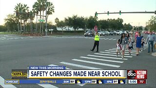 Safety improvements working on busy road near Farnell Middle School