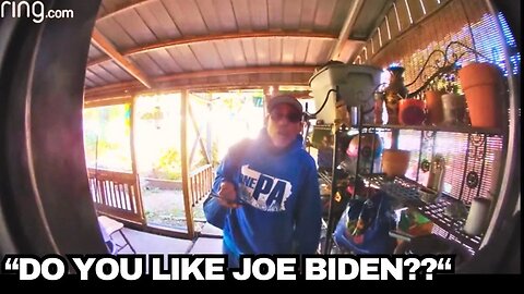 FUNNIEST Ring Doorbell Video Interaction You'll Watch Today Between a Biden's and Trump Supporter