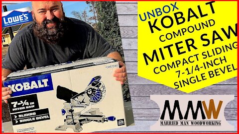 Unbox, Assemble, and Use Kobalt Compact sliding 7-1/4-in Single Bevel Sliding Compound Miter Saw