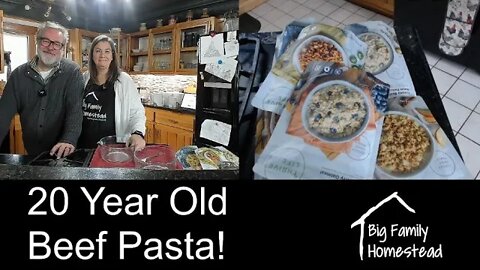 20 Year Old Beef Pasta | Emergency Food Live 11_11 Big Family Homestead