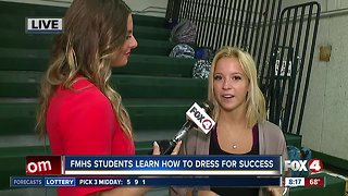 Students at Fort Myers High School learn to "Dress for Success"