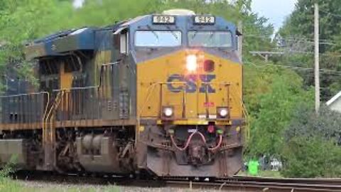 CSX Q151 Intermodal Double-Stack Train from Fostoria, Ohio September 25, 2021