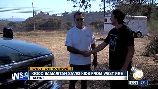 Good Samaritan saves kids from West Fire