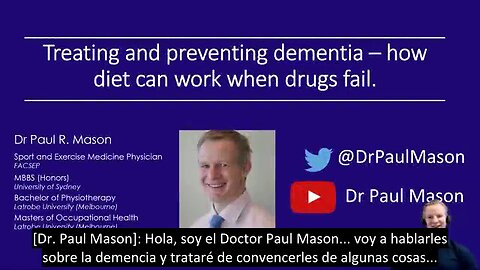 Tratamiento y prevención de la demencia, Dr Paul Mason