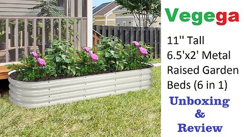 VEGEGA 11'' Tall 6.5'x2' Metal Raised Garden Beds (6 in 1) Product Review | Heirloom Reviews