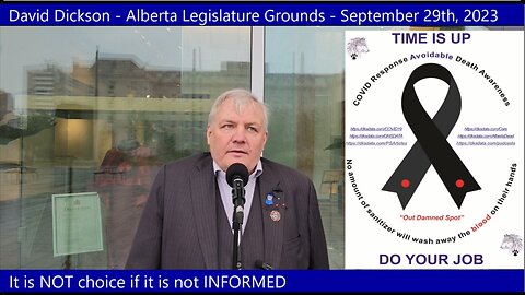 David Dickson - Alberta Legislature Grounds - September 29th, 2023