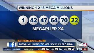 $4 million Mega Million ticket sold in Florida