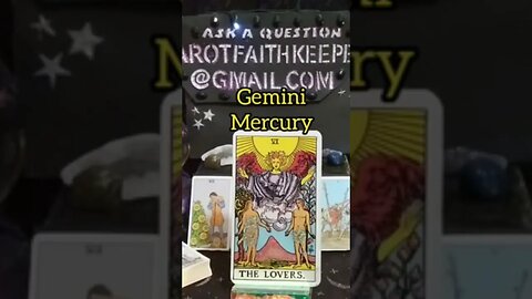 The LOVERS Tarot Card #6 Gemini Mercury, #psychictarot Choice SOULMATES A blessed union Heaven sent