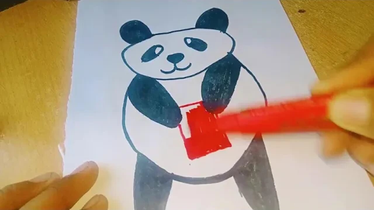 Panda drawing for kids - video Dailymotion