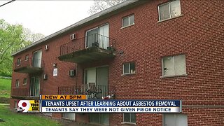 Tenants upset after learning of asbestos removal