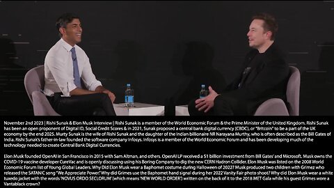 Elon Musk & Rishi Sunak | "If You Have An A.I. That Remembers All of Your Interactions & Will Actually Have a Great Friend." - Musk + "For the First Time In History It's Possible to Completely Elminate Privacy." - Yuval No
