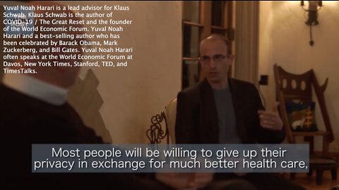 Yuval Noah Harari | "Most People Will Be Willing to Give Up Their Privacy for Better Health Care. Allowing Google, Facebook or the Chinese Government to Constantly Monitor What Is Happening Inside the Human Body."