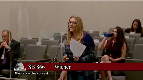 Dawn Richardson Testifies Against CA Minor Consent Bill SB 866