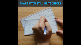Share if you still write checks [GMG Originals]