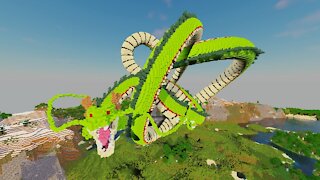 Minecraft Timelapse, Shenron Build Schematic - Dragon Ball Z