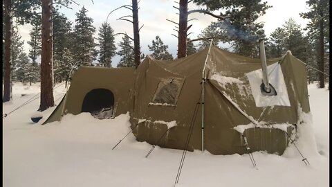 $200 off on the Big Tent I Use For Winter Camping - Cabela's Big Horn III Outfitters Tent