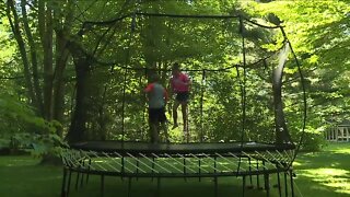 With more families staying home, Northeast Ohio sees increase in trampoline, playground sales