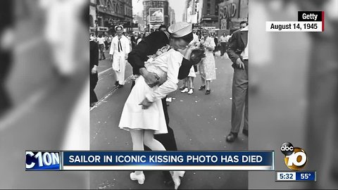 Man who claimed to be sailor in WWII Times Square kiss photo dies at 95
